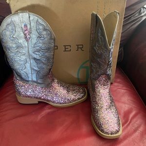 Roper Pink Sparkle Cowgirl Boots